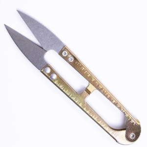 Tijera corta hilachas Metalica golden