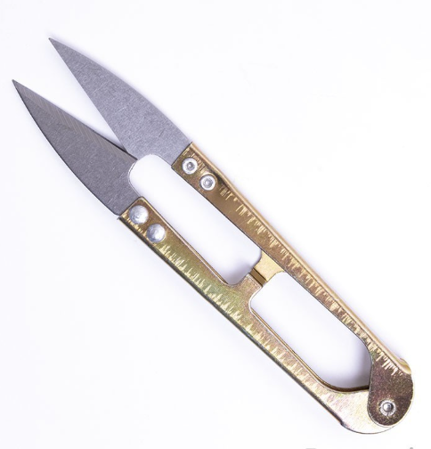 Tijera corta hilachas Metalica golden