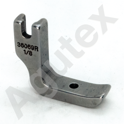 Pie máquina Recta de vivo (derecho) # 36069R-1/8"