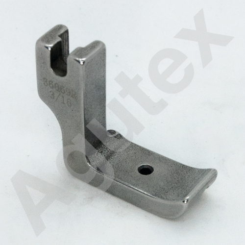 Pie máquina Recta de vivo (derecho) # 36069R 3/16"