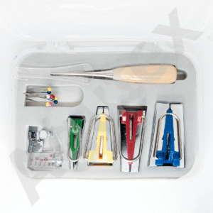 guia para hacer sesgos Bies Set x 7 piezas maquina coser domestica