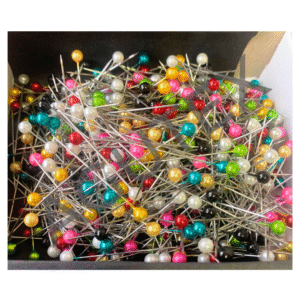 Alfiler Sastre cabeza vidrio colores 500 unidades