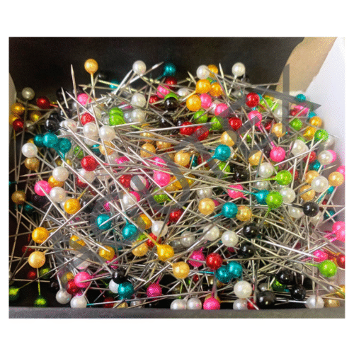 Alfiler Sastre cabeza vidrio colores 500 unidades