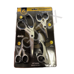 Set tijeras plasticas x4