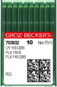 Aguja UY 118 GBS RG Nr 75