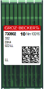 Aguja 332 LL / 29x4 Nr 100