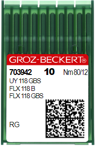 Aguja UY 118 GBS RG Nr 80