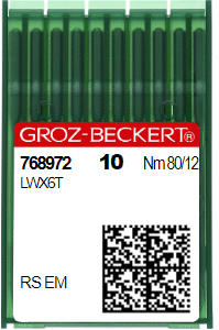 Aguja LWx6T Nr 80