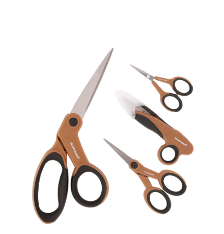Set tijeras plasticas x4