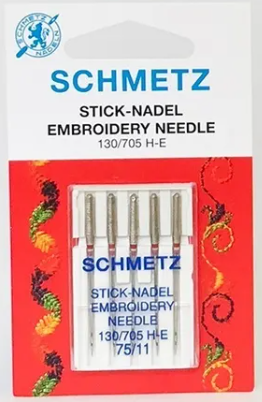 Schmetz 130/705 H-E Bordado 75 (sachet 5 uni)