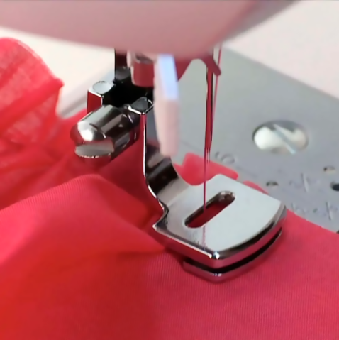 Pie para recogido o fruncido de tela maquina coser domestica